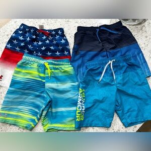 🏊‍♂️Under Armour boys swim trunks – 4 pack 🏊‍♂️